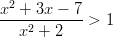 x2 + 3x − 7 ----2-------> 1    x + 2  