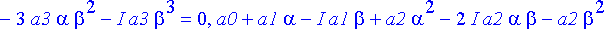 {a0+a1*alpha+I*a1*beta+a2*alpha^2+2*I*a2*alpha*beta...