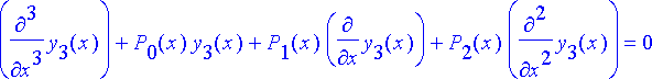 diffyhtsij := diff(y[1](x),`$`(x,3))+P[0](x)*y[1](x...