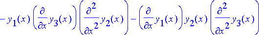 wronskidet := w(x) = y[1](x)*diff(y[2](x),x)*diff(y...