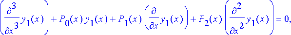 yhtalot := {diff(y[2](x),`$`(x,3))+P[0](x)*y[2](x)+...