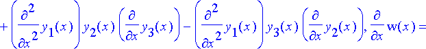 yhtalot := {diff(y[2](x),`$`(x,3))+P[0](x)*y[2](x)+...