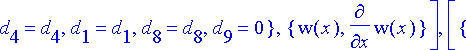 [{d[11] = -P[0](x)*d[2]-P[1](x)*d[5]-P[2](x)*d[8], ...