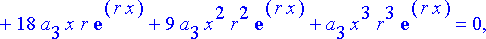 {a[0]*x*exp(r*x)+a[1]*exp(r*x)+a[1]*x*r*exp(r*x)+2*...