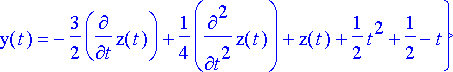 elimsij := {diff(x(t),`$`(t,2)) = 3/2*diff(z(t),`$`...