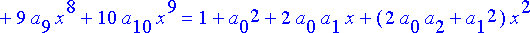 sarjayht := a[1]+2*a[2]*x+3*a[3]*x^2+4*a[4]*x^3+5*a...