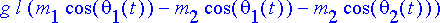 g*l*(m[1]*cos(theta[1](t))-m[2]*cos(theta[1](t))-m[...