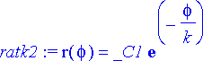 ratk2 := r(phi) = _C1*exp(-phi/k)