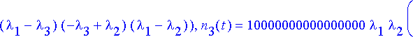 {n[4](t) = -10000000000000000*(lambda[1]^2*lambda[2...