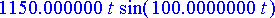 1150.000000*t*sin(100.0000000*t)